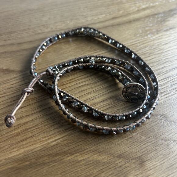 Lonna & Lilly Brown hue Beaded wrap bracelet adjustable closure for perfect fit - Picture 2 of 5